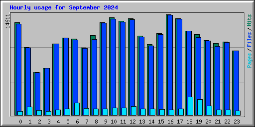 Hourly usage for September 2024